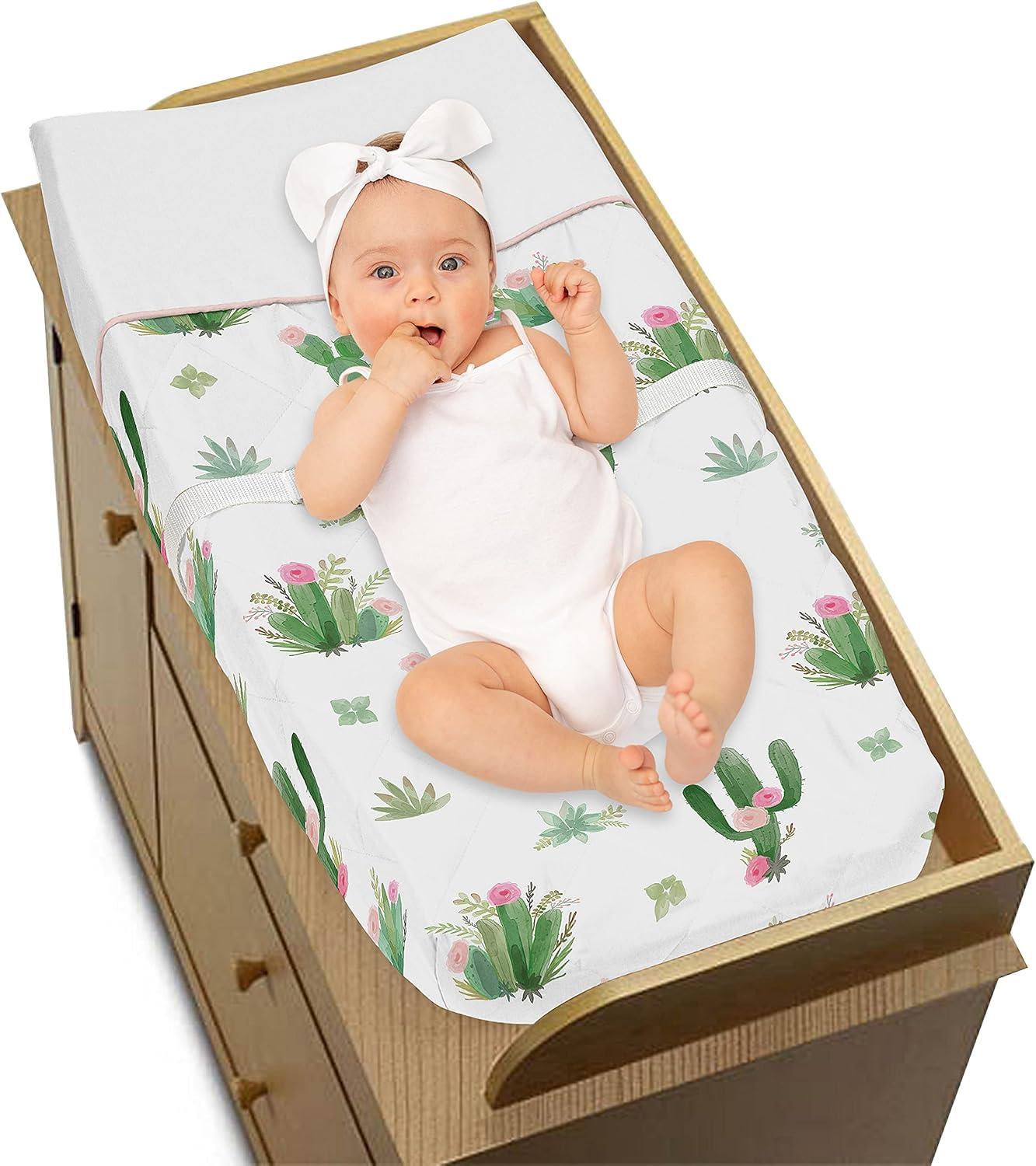 Sweet Jojo Designs Cactus Floral Changing Pad Cover