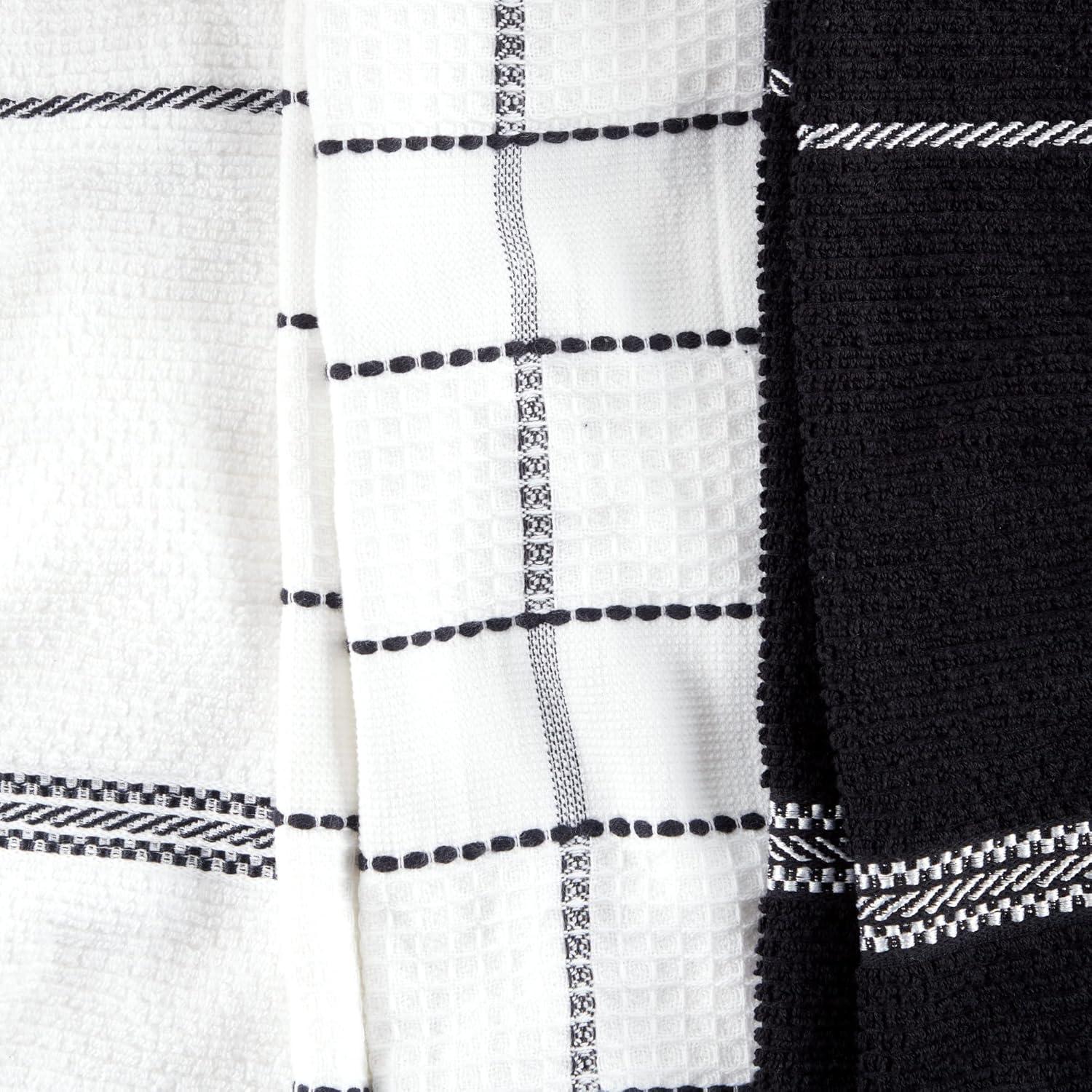 Martha Stewart Martha Stewart Modern Waffle Kitchen Towel Set 6-Pack, Linen, 16"x28" (Set of 6)
