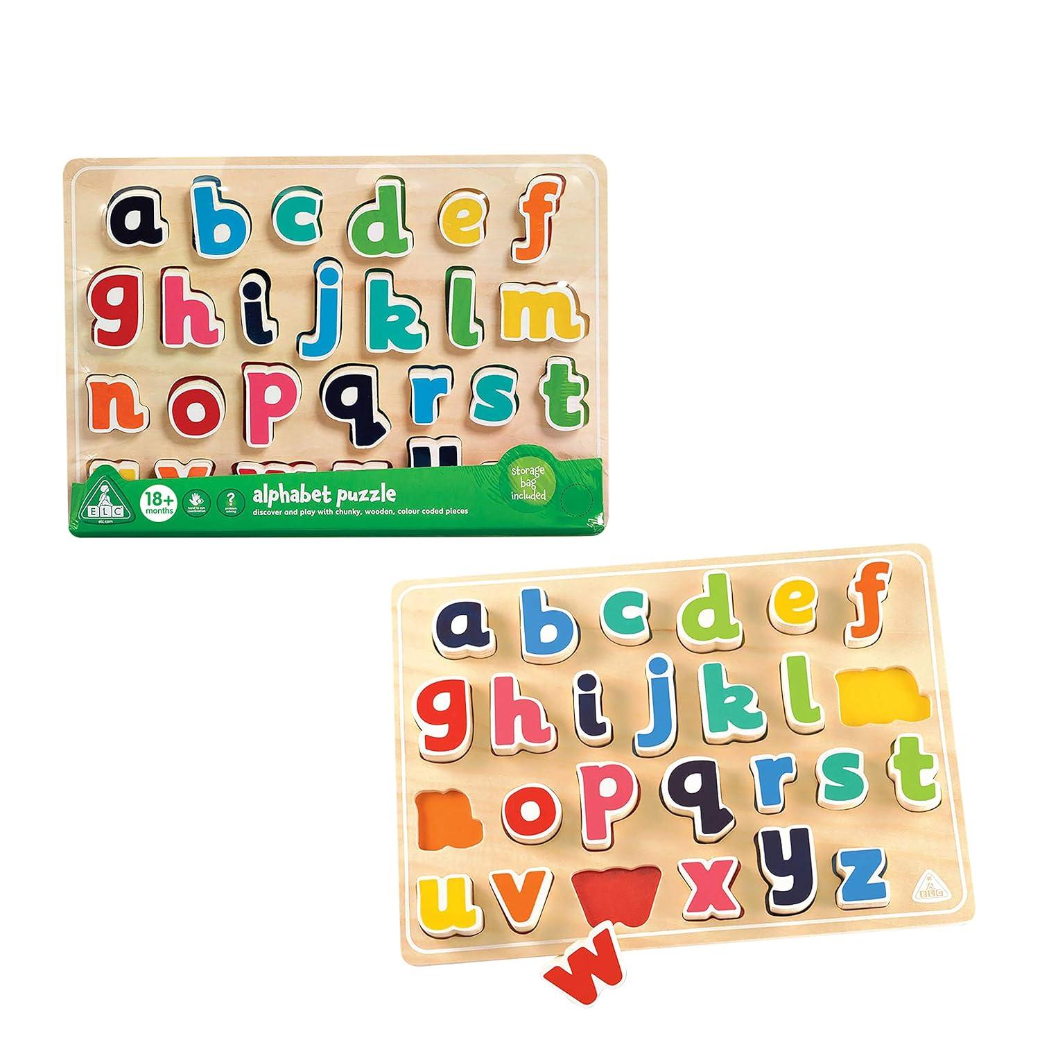 Early Learning Centre Alphabet Puzzle, Develops Hand Eye Coordination, Problem Solving, Learning to Read, Kids Toys for Ages 18 Month,  Exclusive