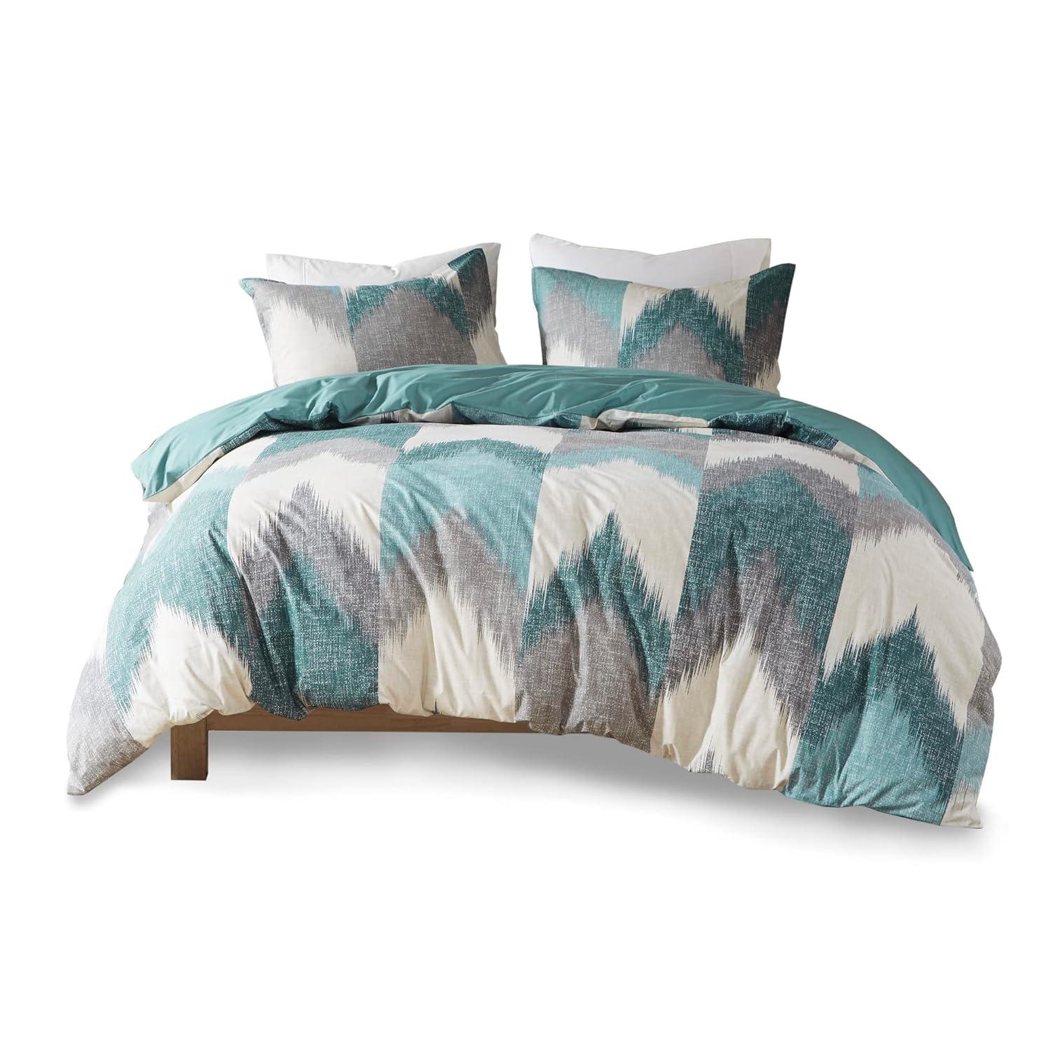 INK+IVY Alpine Printed Cotton Duvet Cover Set