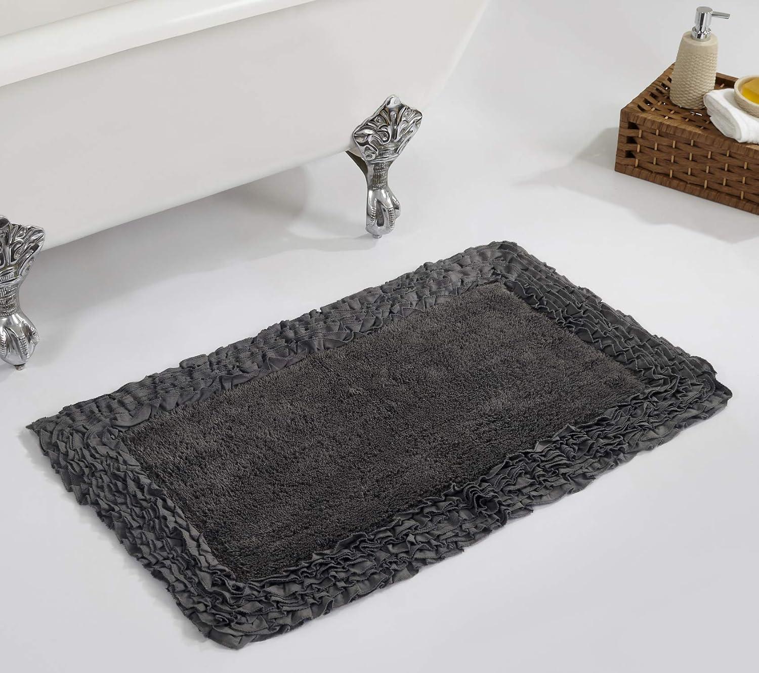 Shaggy Border Collection Bath Rug - Better Trends