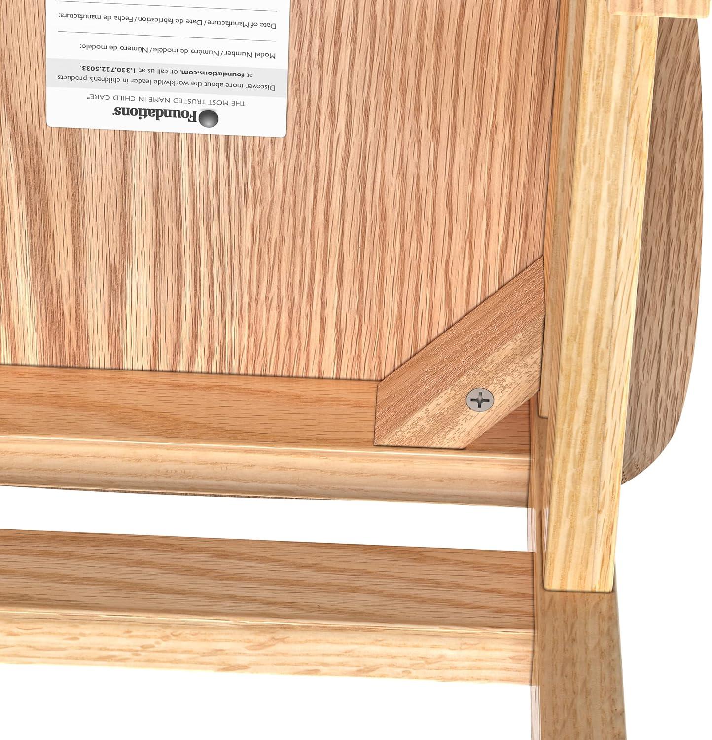 Foundations Little Scholars Sillas Escolares de Madera para Niños Roble Rojo Completamente Ensambladas, Fabricadas en EE. UU., 14", Paquete de 2