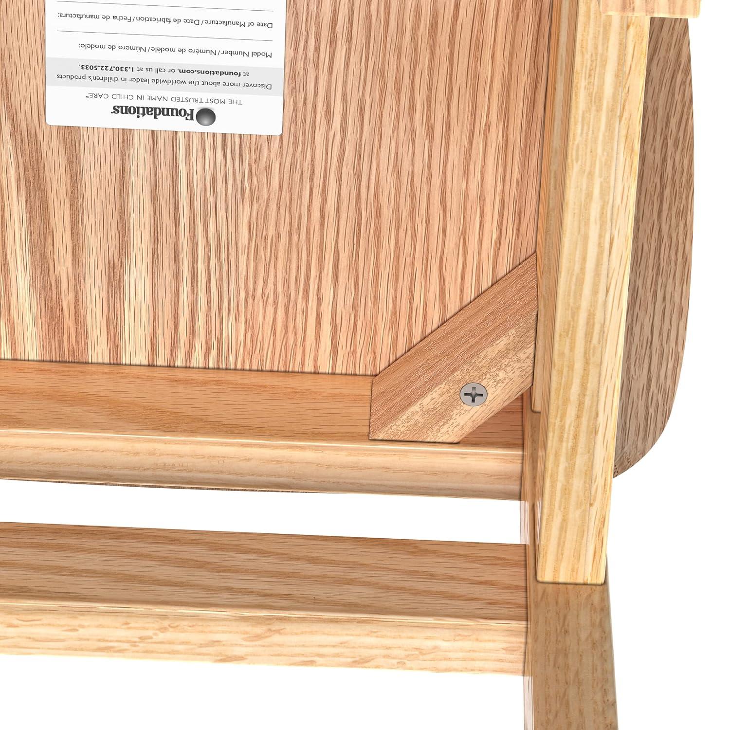 Foundations Little Scholars Sillas Escolares de Madera para Niños Roble Rojo Completamente Ensambladas, Fabricadas en EE. UU., 14", Paquete de 2