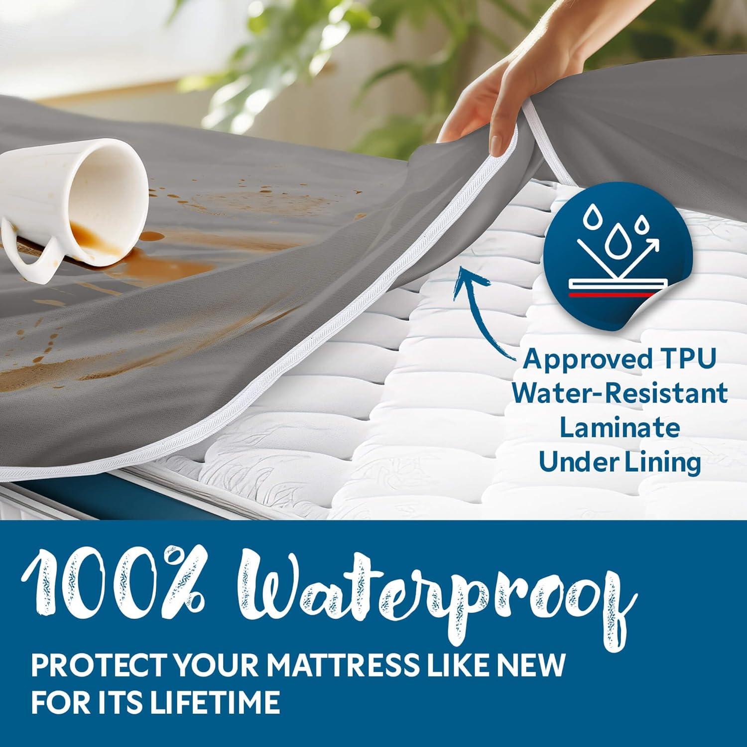 Guardmax Waterproof Mattress Protector Encasement with Zipper