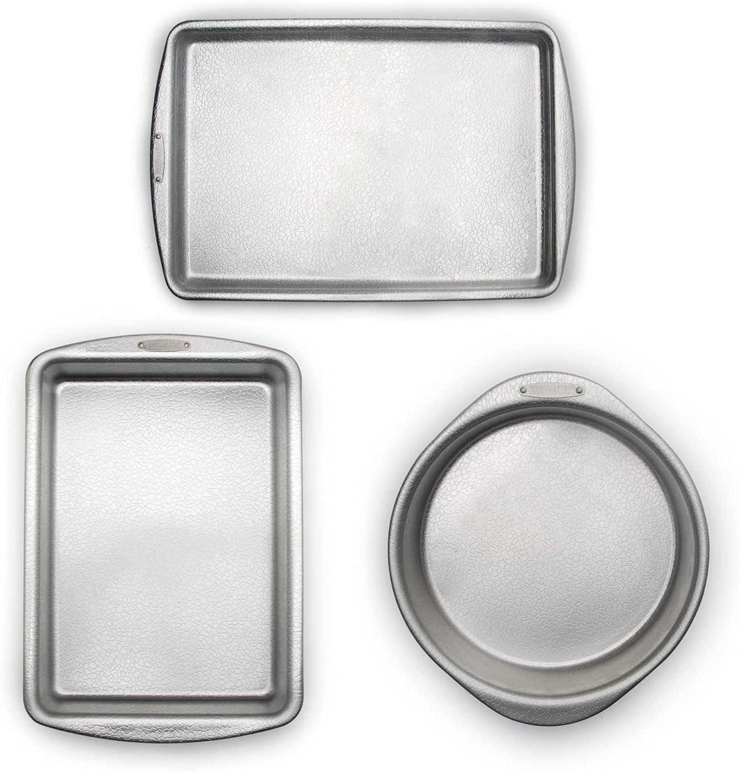 Premium Silver Aluminum Non-Stick Bakeware Set