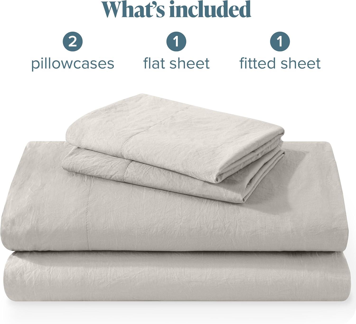 Washed Microfiber Sheet Set by Bare Home