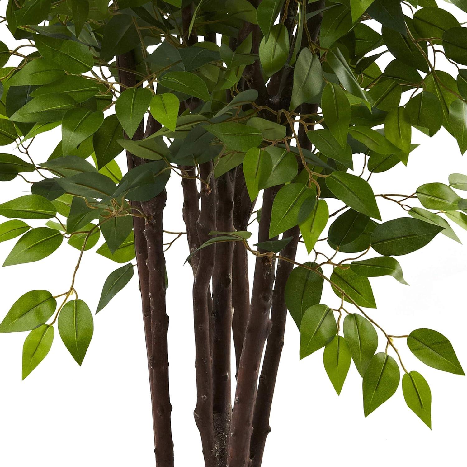 Nearly Natural 6.5' Deluxe Ficus Artificial Tree