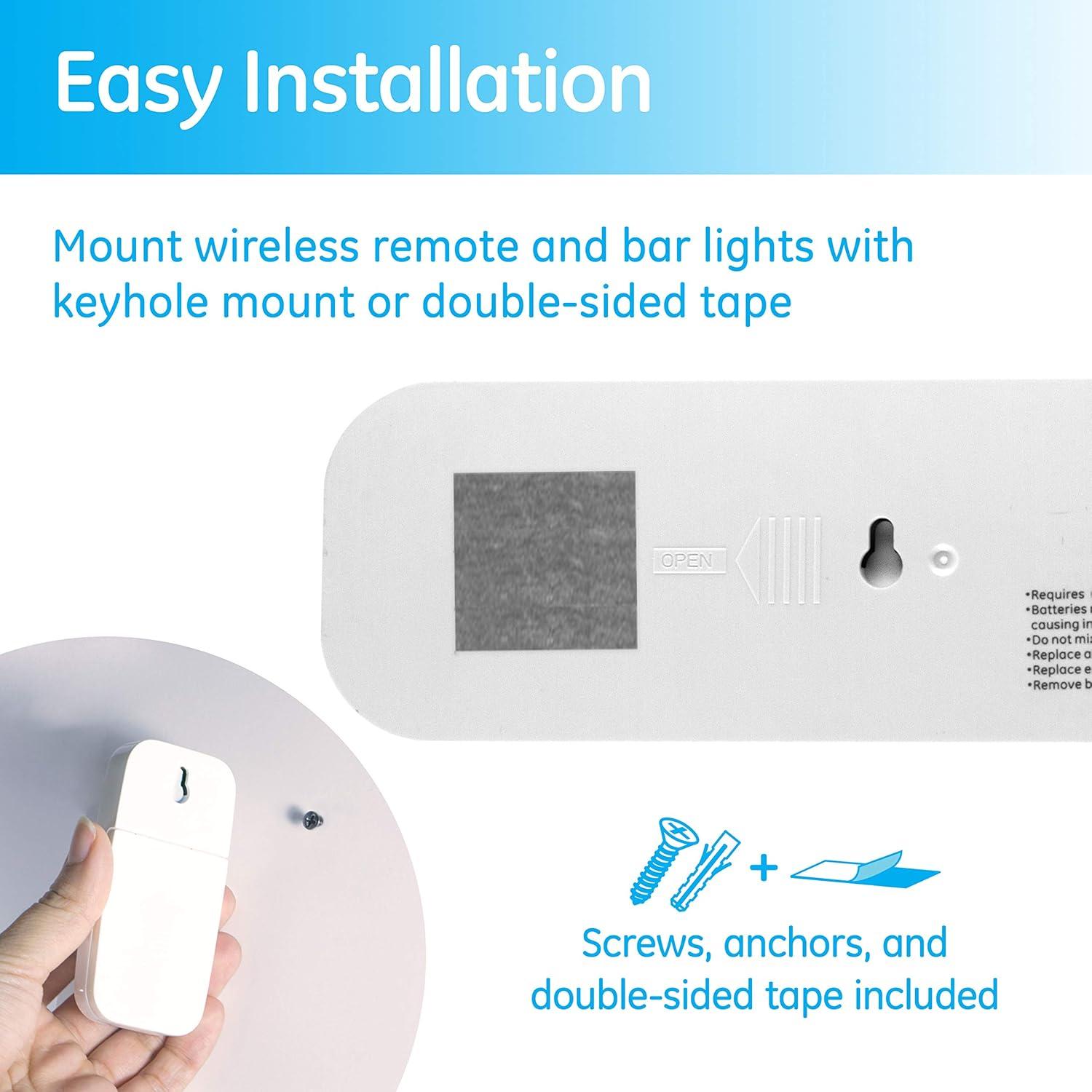 GE 12-in Battery LED Under Cabinet Light Bar with Remote