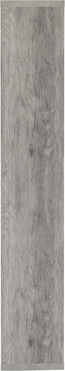 70.75" Theo 8 Shelf Bookcase Gray Driftwood - Coaster