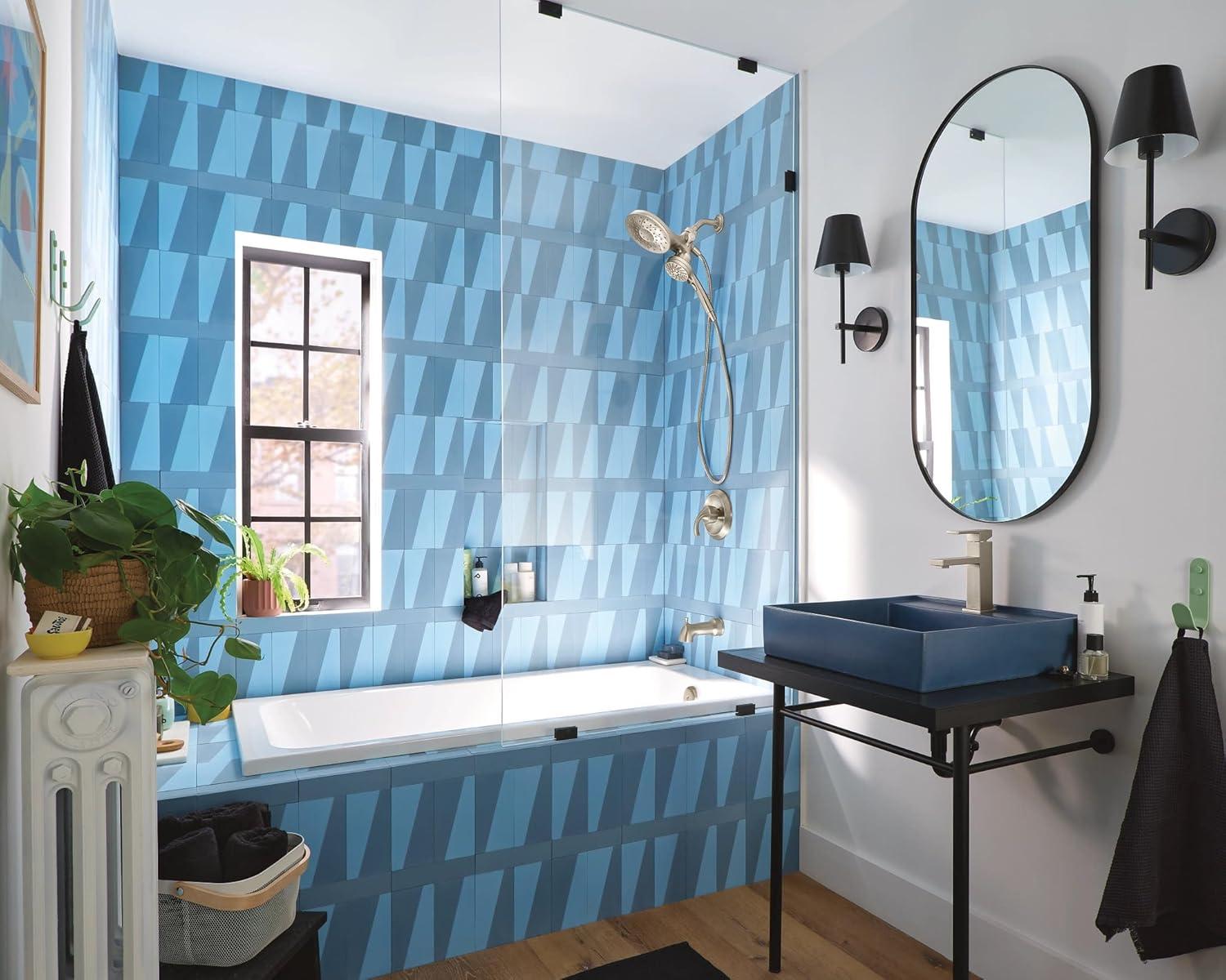 Moen Engage Tub and Shower Faucet with Magnetix Dual Shower Heads, Valve Included