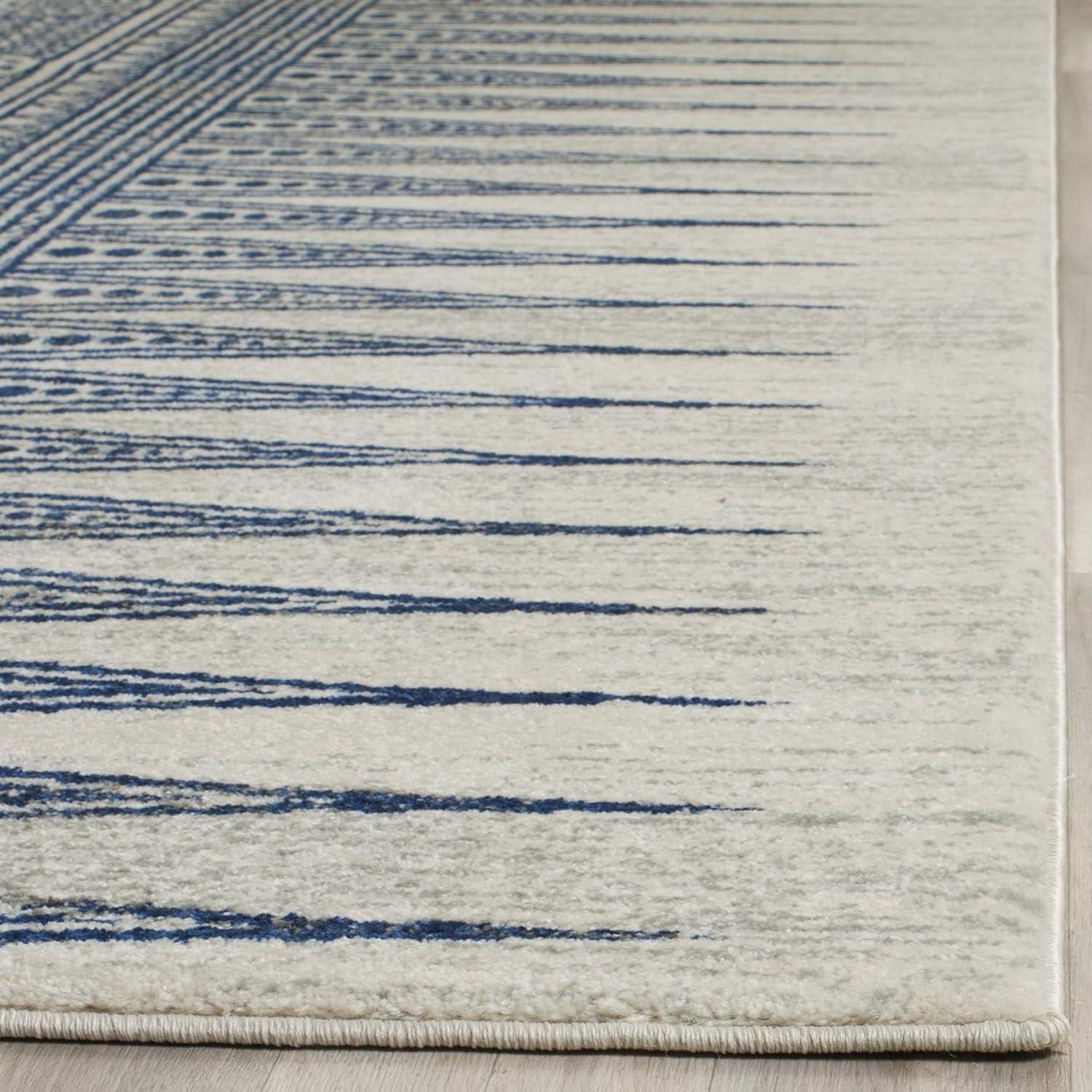 Evoke EVK226 Power Loomed Accent Rug - Ivory/Blue - 2'2"x4' - Safavieh.