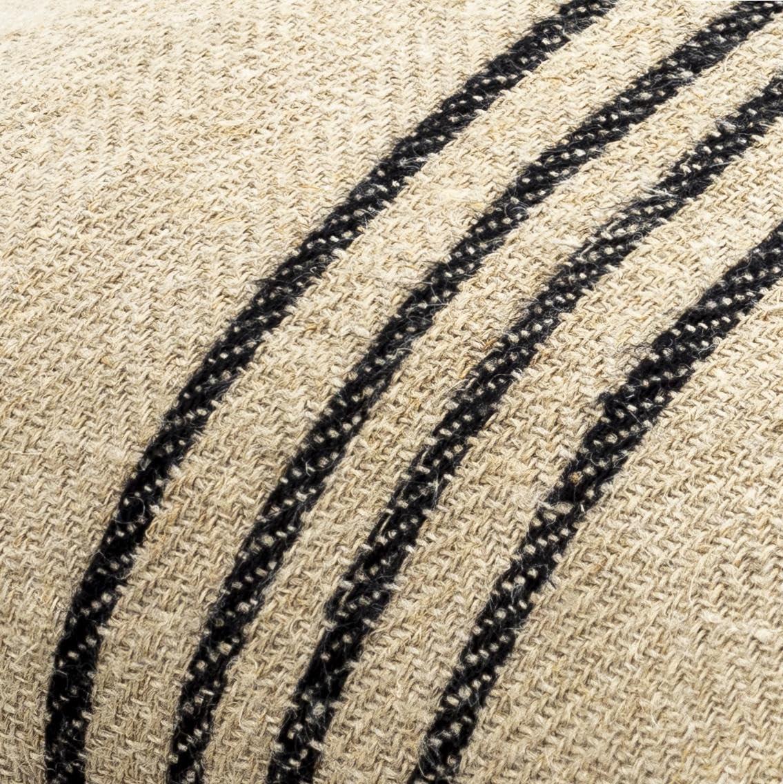 Becki Owens x Livabliss Brett Striped Linen Reversible Throw Pillow