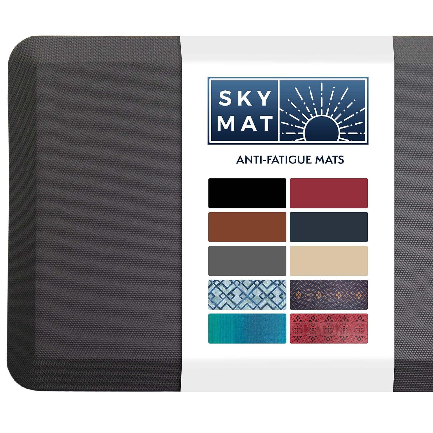 Sky Solutions Anti Fatigue Cushioned 3/4 Inch Floor Mat, 20" x 39", Gray