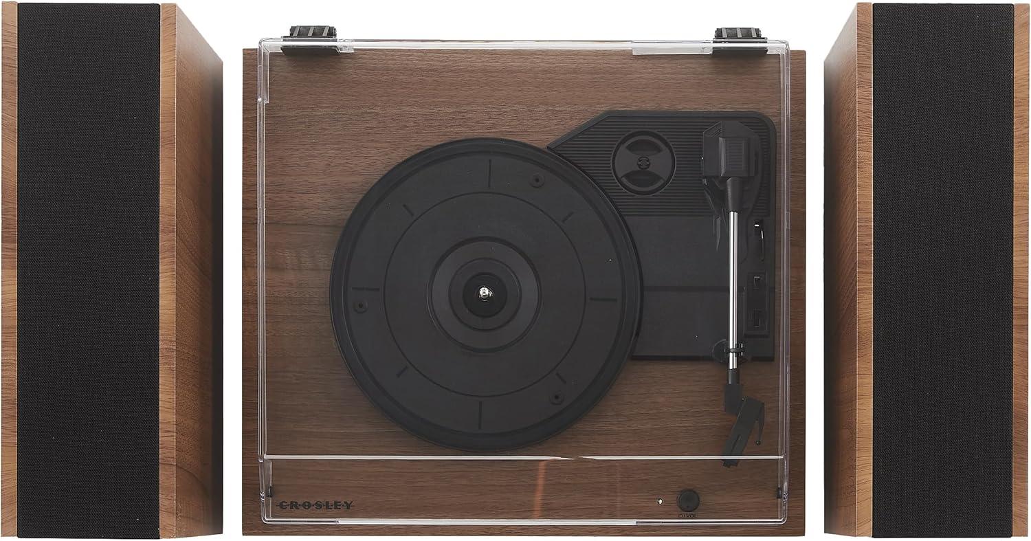 Crosley Riff Bluetooth Vinyl Record Player with Speakers, 3-Speed Turntable, 6 Modular Layouts