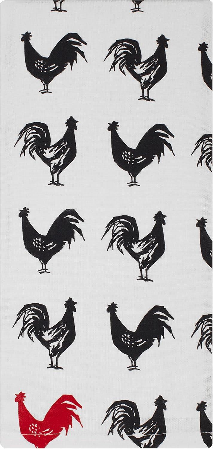 MUkitchen Kitchen Designer Print Towel Set, French Hen