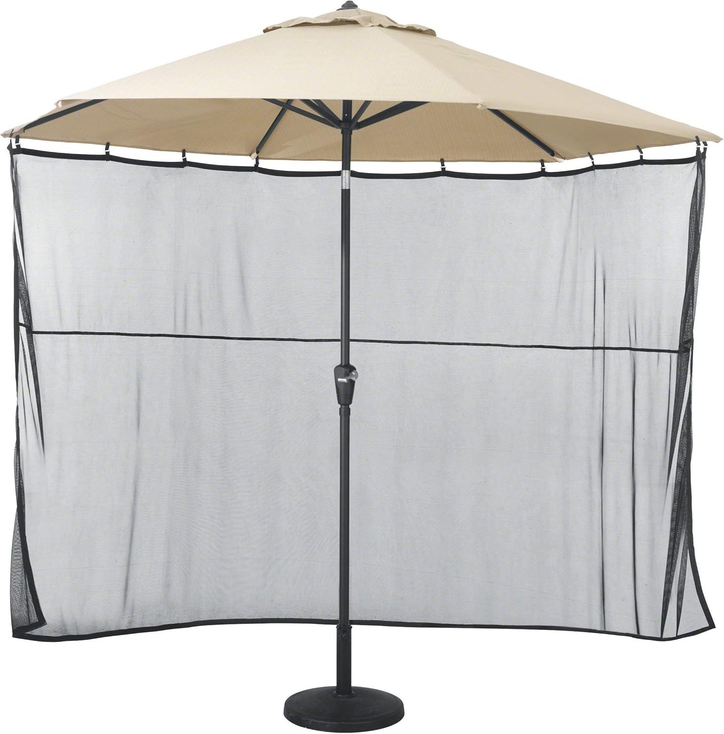 Classic Accessories Universal Patio Umbrella Shade Screen, Black