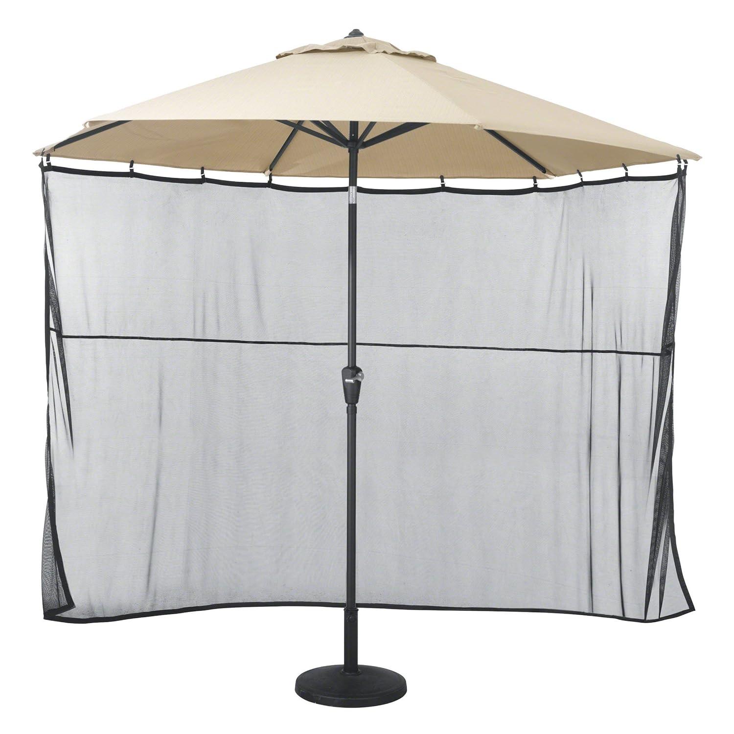 Classic Accessories Universal Patio Umbrella Shade Screen, Black