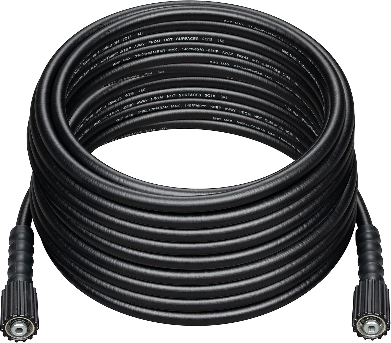 Westinghouse 50 ft Black PVC Pressure Washer Hose - 3600 PSI