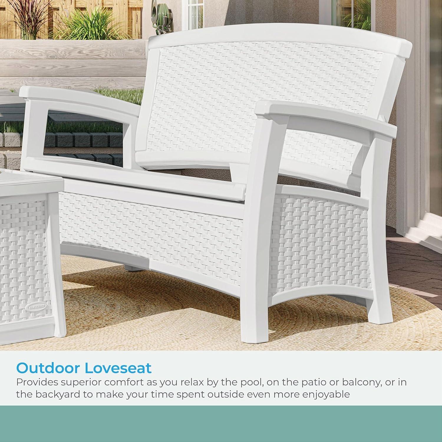 Suncast Elements 47'' Resin Outdoor Loveseat