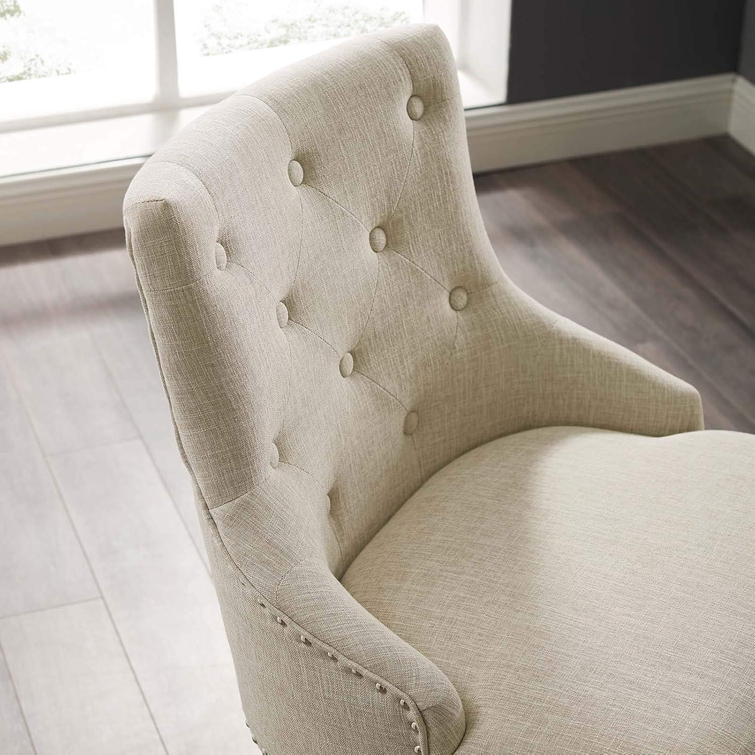 Carson Carrington Lagefors Tufted Swivel Upholstered Fabric Office Chair by Modway