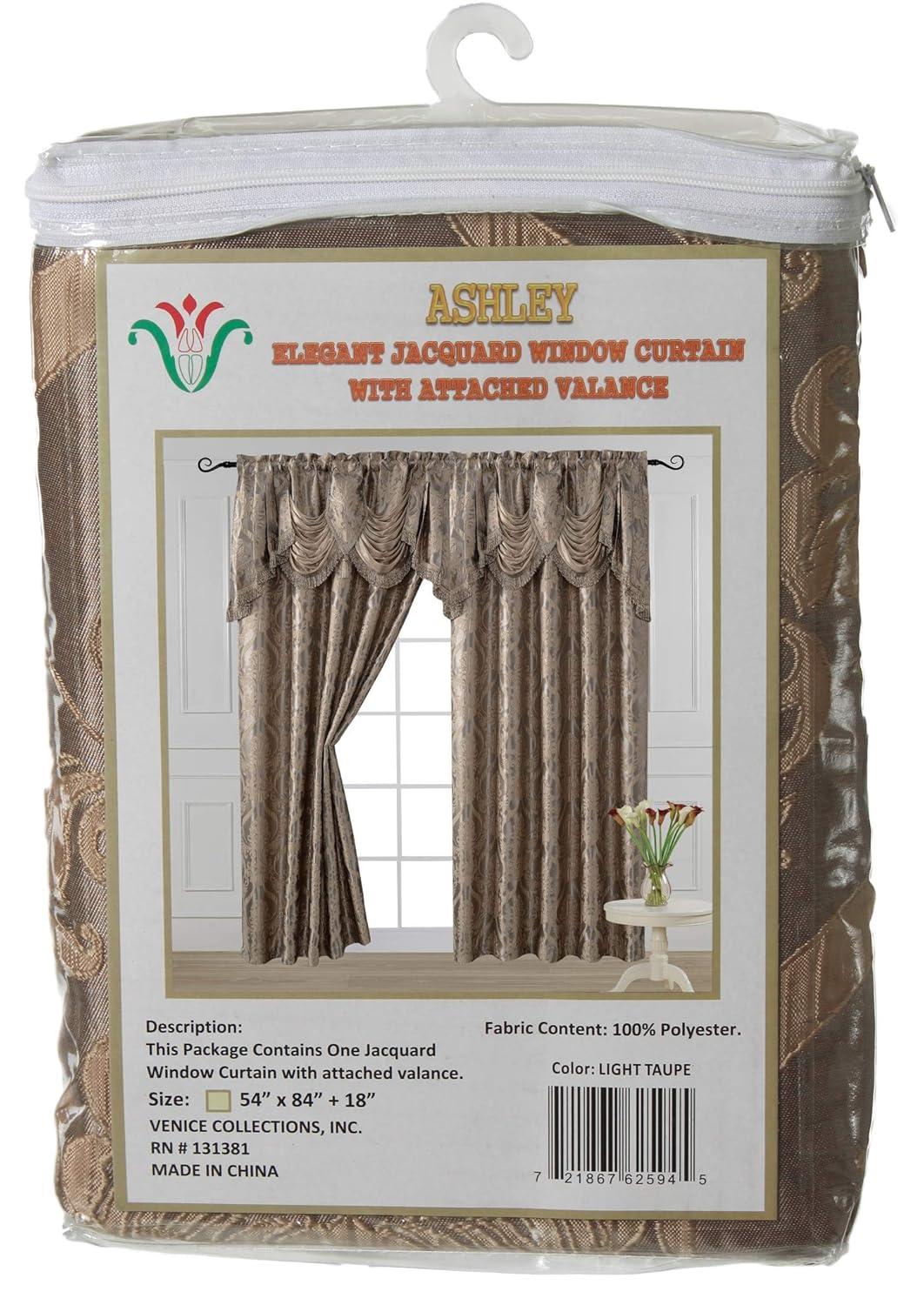 Venice Collections Polyester Room Darkening Curtain Single Panel