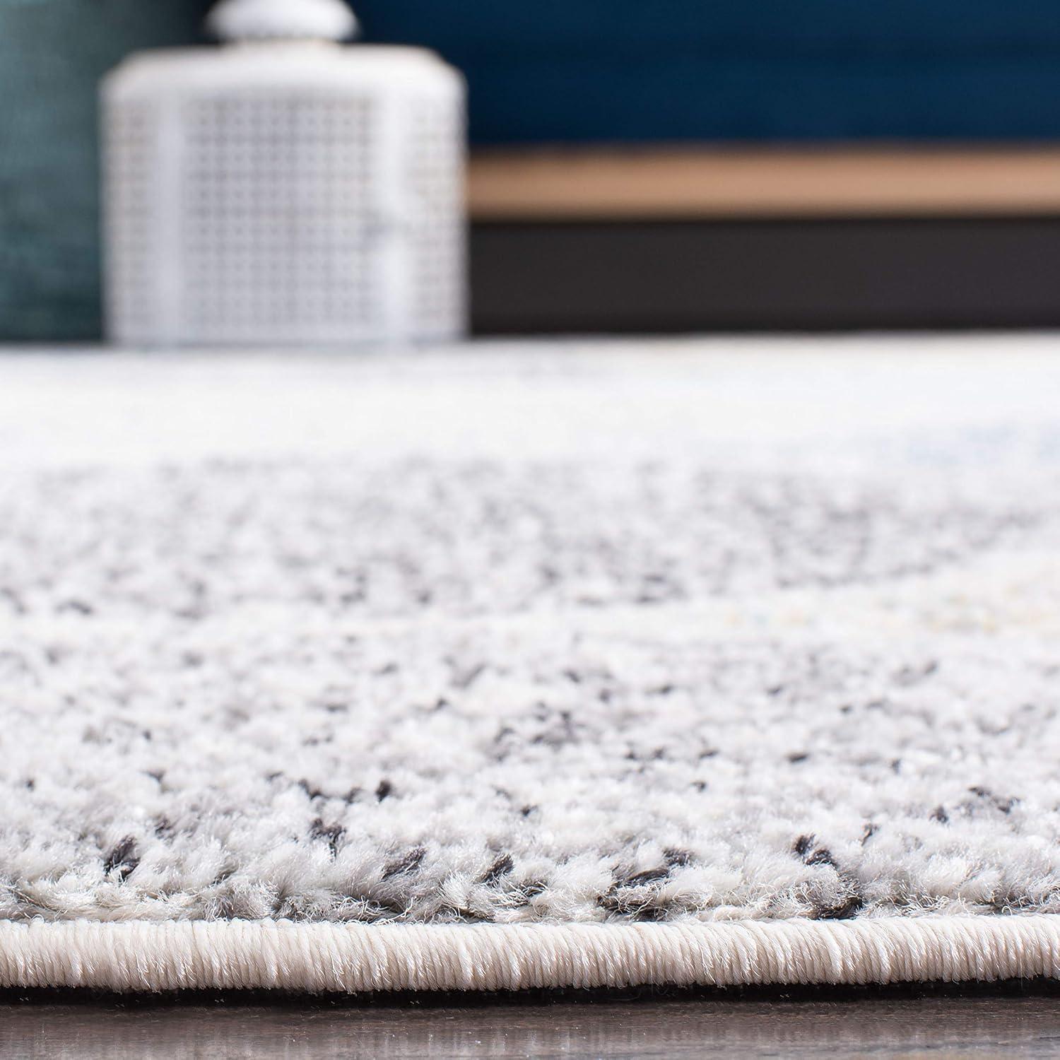Madison MAD604 Power Loomed Indoor Area Rug - Ivory/Blue - 6'7"x9'2" - Safavieh