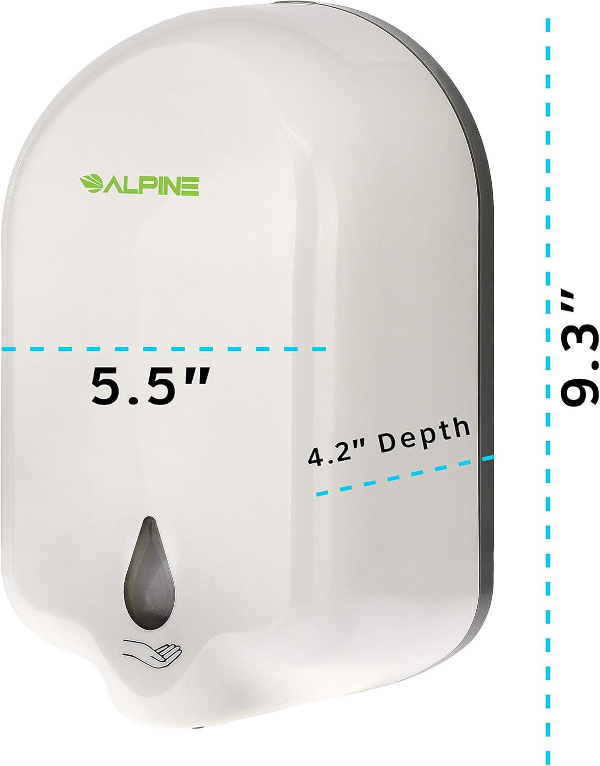 White Automatic Wall-Mounted Touchless Soap Dispenser 1100mL