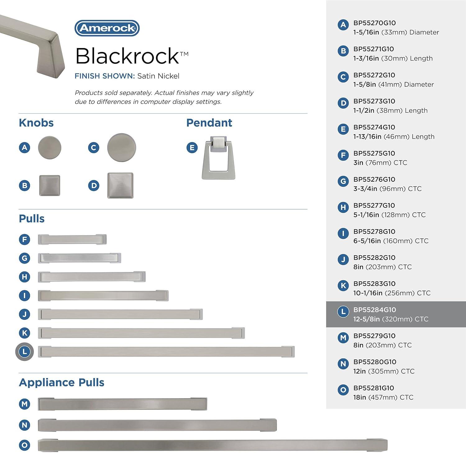 Amerock Blackrock Cabinet Door or Drawer Pull