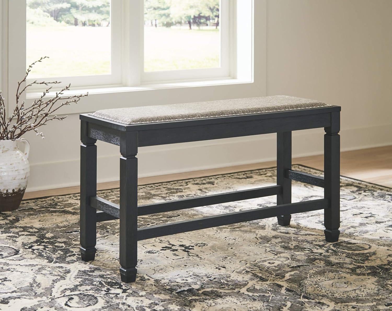 Signature Design by Ashley Casual Tyler Creek Counter Height Dining Bench  Antique Black