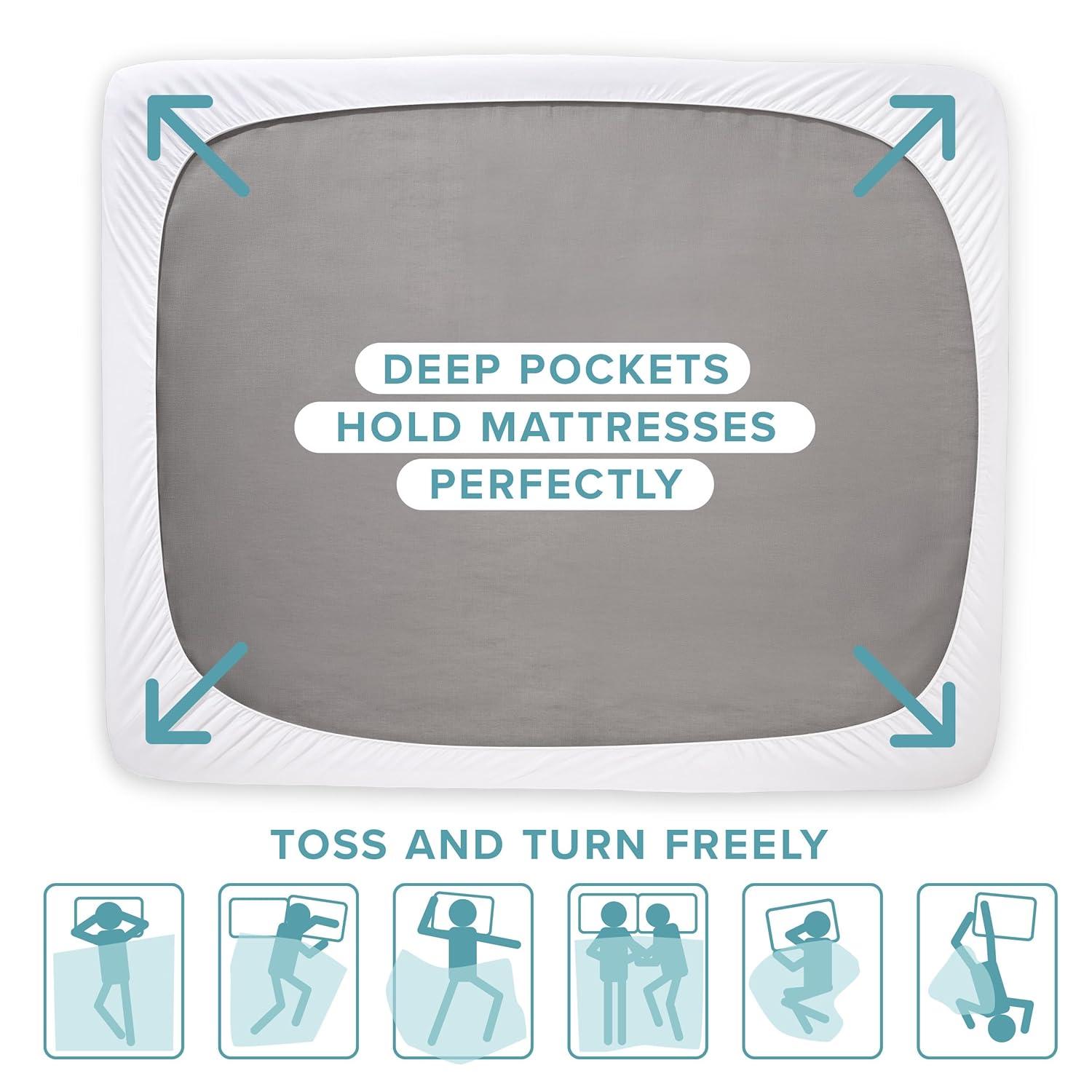 Bare Home Waterproof Quilted Mattress Pad