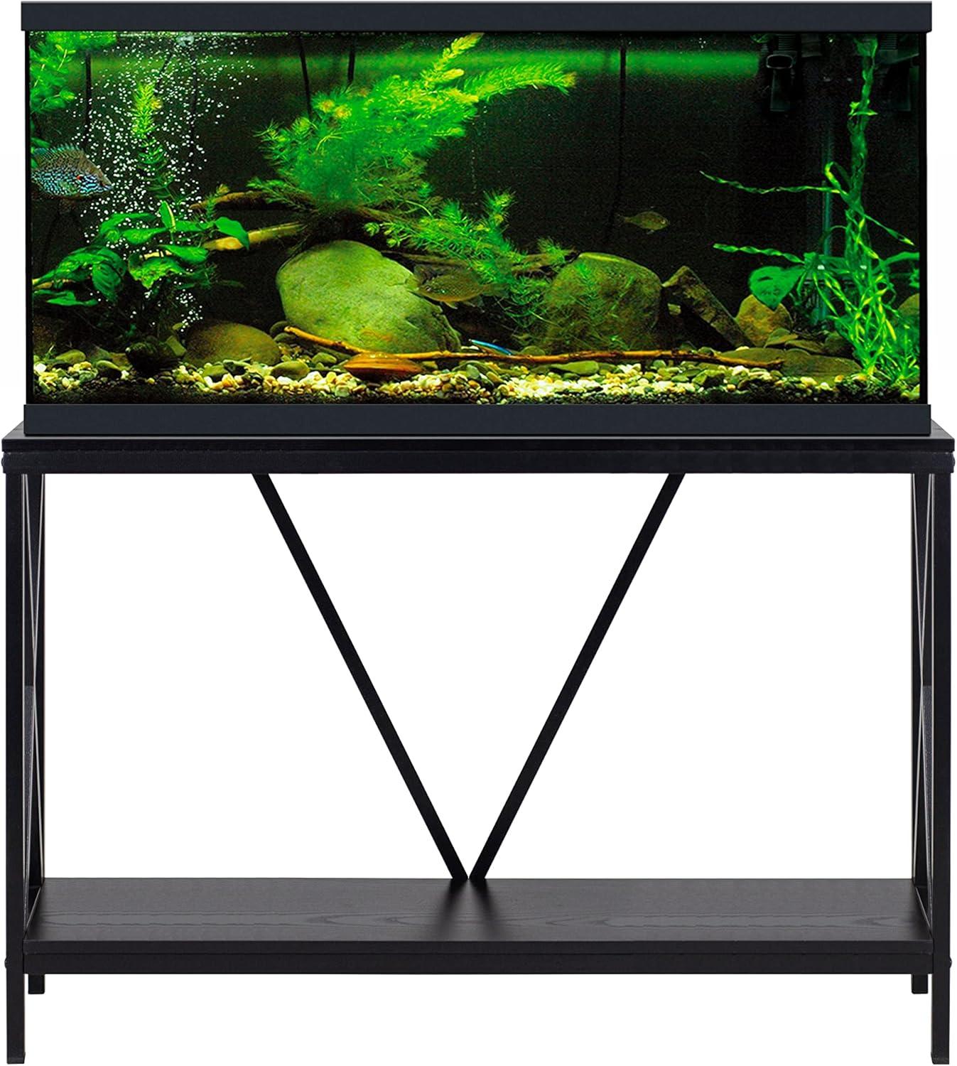 Aquatic Fundamentals 40/55 Gallon Metal + Wood Aquarium Stand