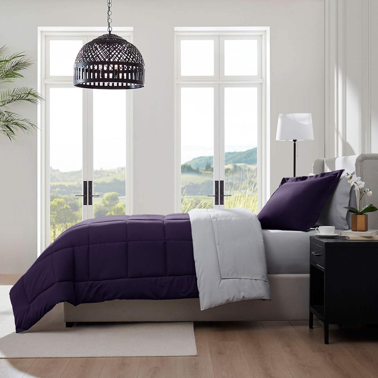 Nestl Bed-in-A-Bag Reversible Comforter Set with Bed Sheets