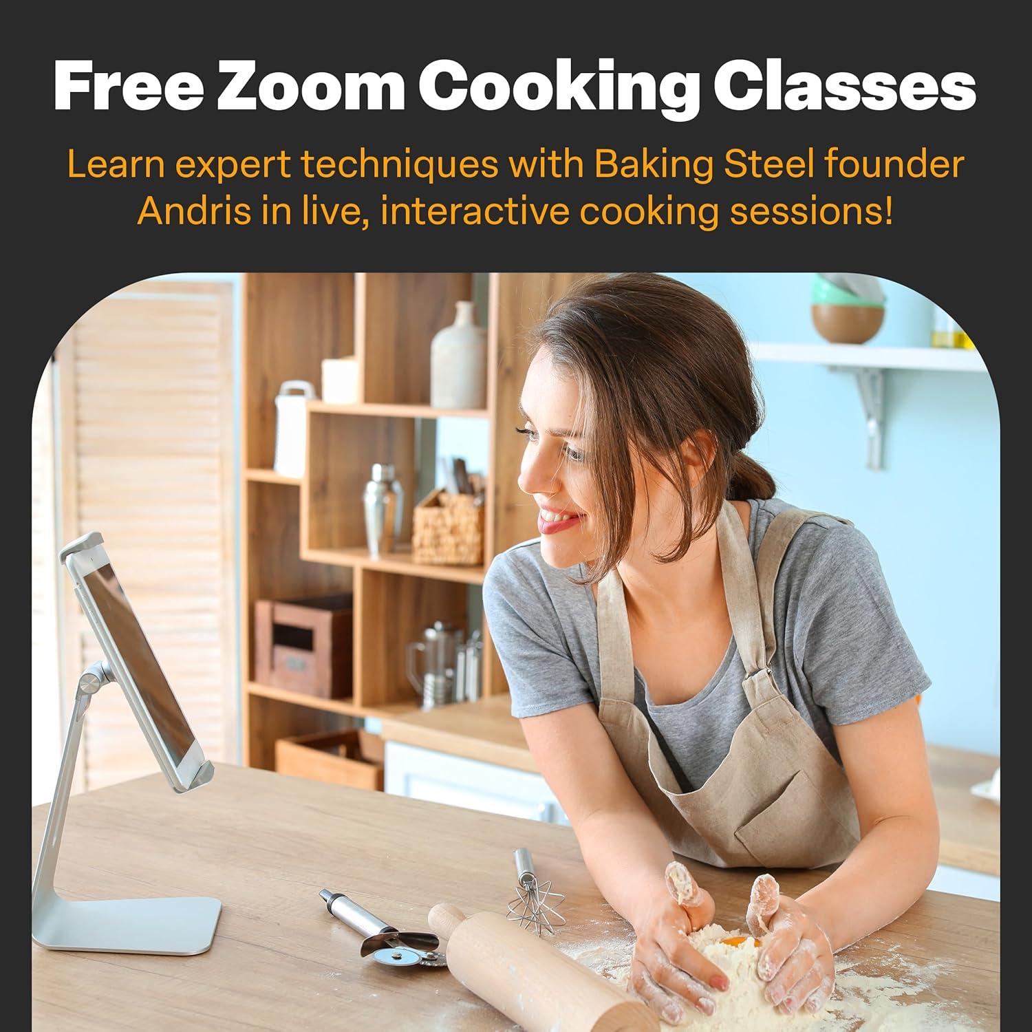 Ultra-Conductive Rectangular Steel Pizza Stone