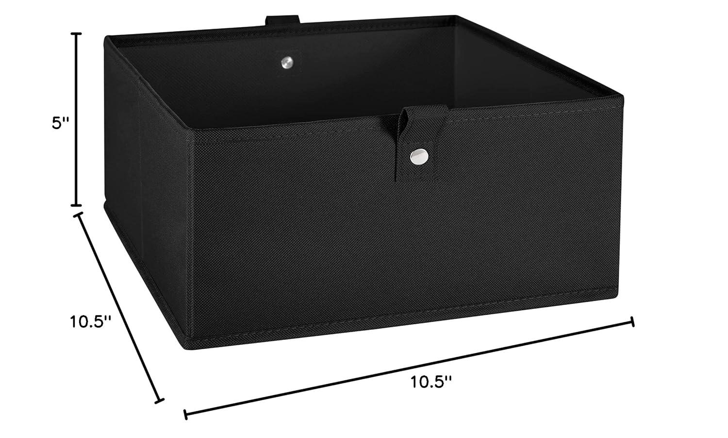 RiverRidge Home RiverRidge Kids 2pc 5" Fabric Collapsible Storage Cube Organizers for Playroom Organization (Set of 2)