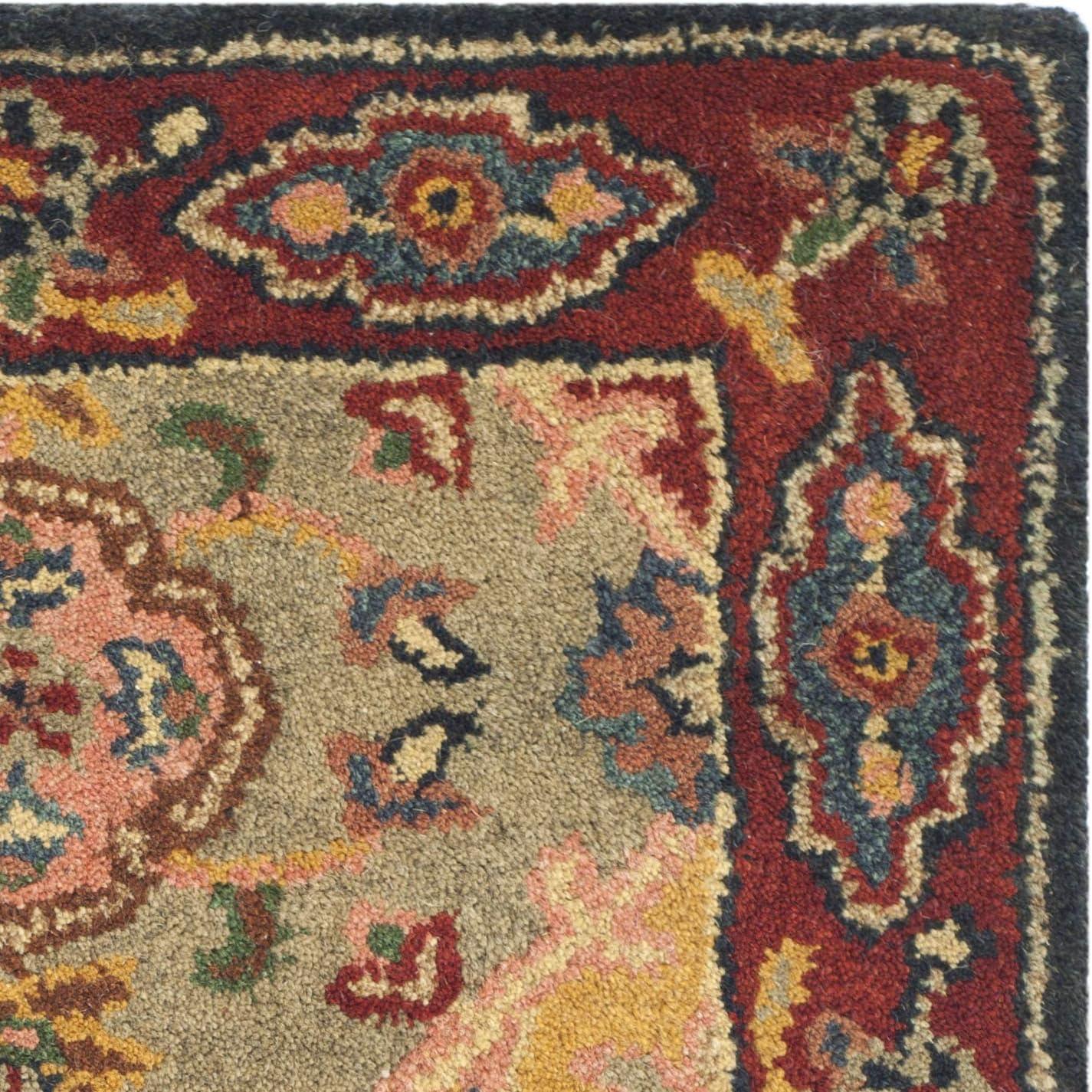Heritage HG926 Hand Tufted Area Rug - Red/Multi - 7'6"x9'6" - Safavieh.