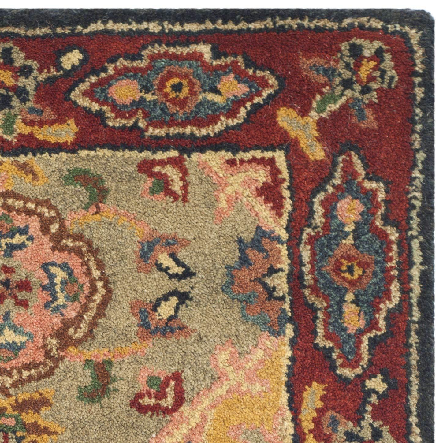 Heritage HG926 Hand Tufted Runner Rug - Red/Multi - 2'3"x6' - Safavieh.