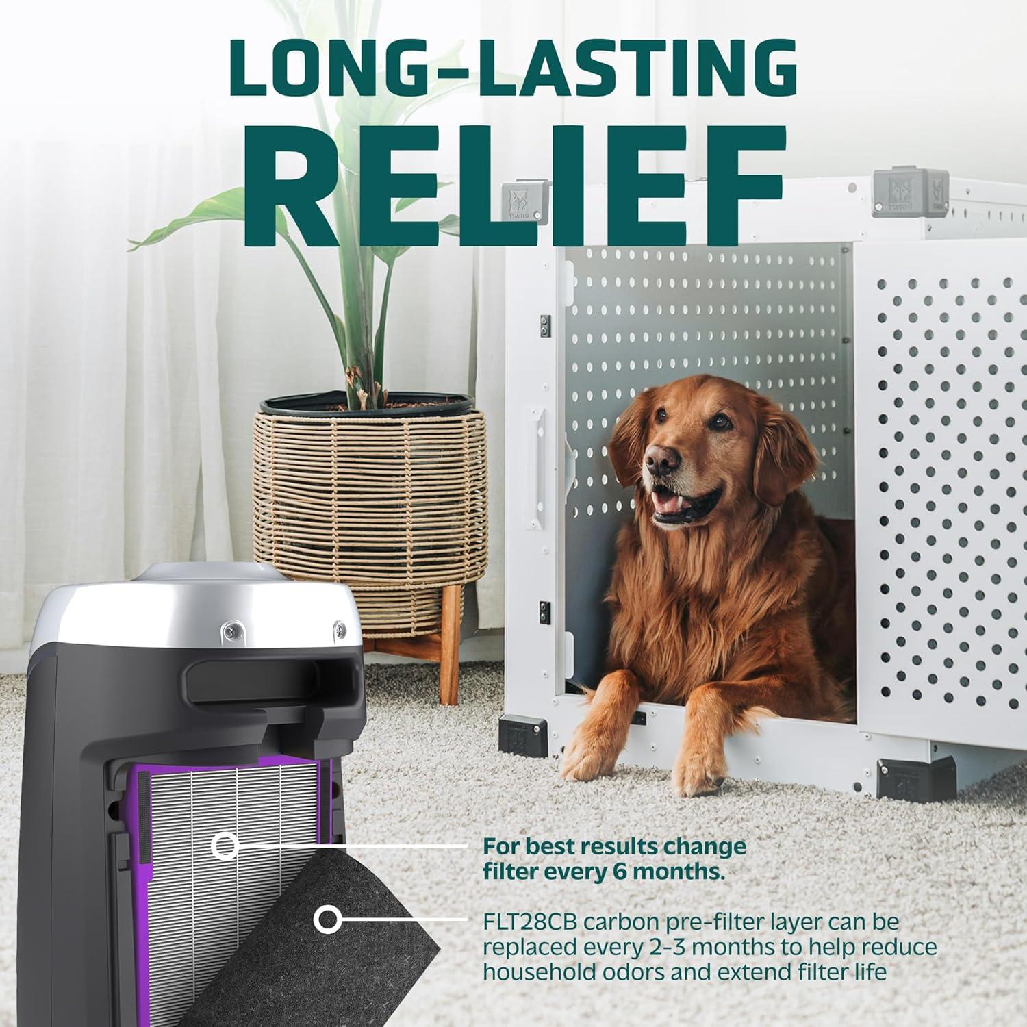 GermGuardian FLT5250PT True HEPA with Pet Pure Treatment GENUINE Replacement Air Control Filter C: Captures Dust & Odors