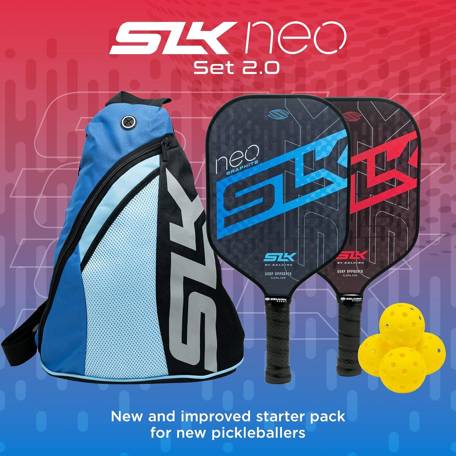 by Selkirk Pickleball Paddle Bundles | SLK Neo Fiberglass and Graphite Pickleball Paddles | SLK Atlas Raw Carbon Fiber Pickleball Paddle | Pickleball Rackets Designed in The USA