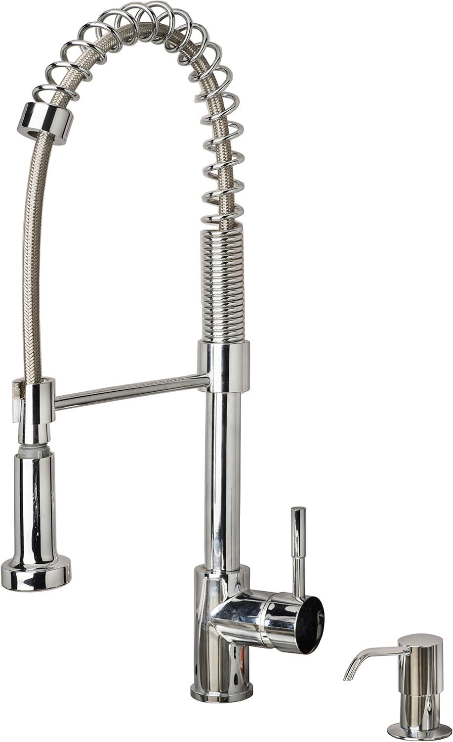 Single Handle Spring Pull Down Kitchen Faucet