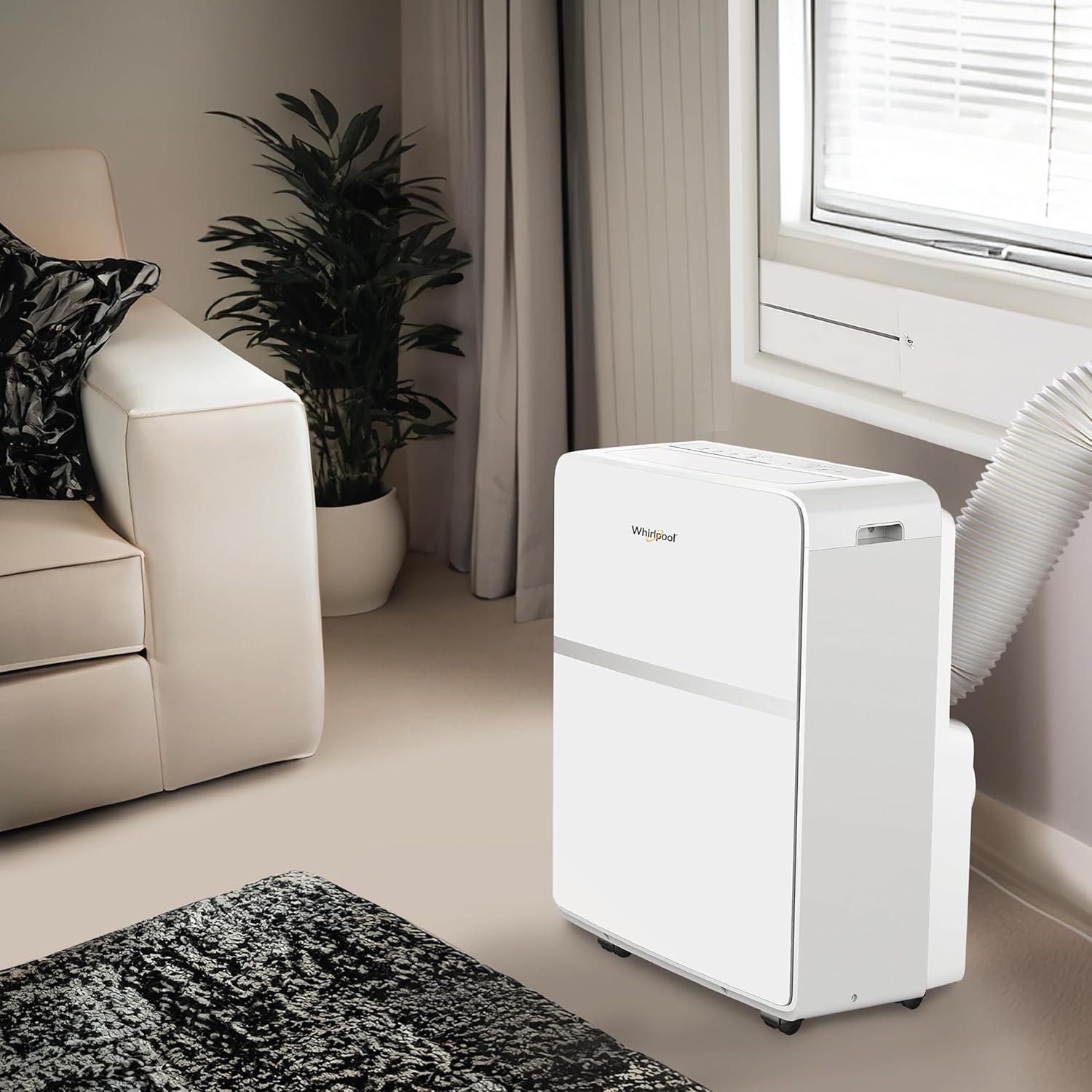 Whirlpool 8000 BTU Portable Air Conditioner for 350 Square Feet with Remote Included