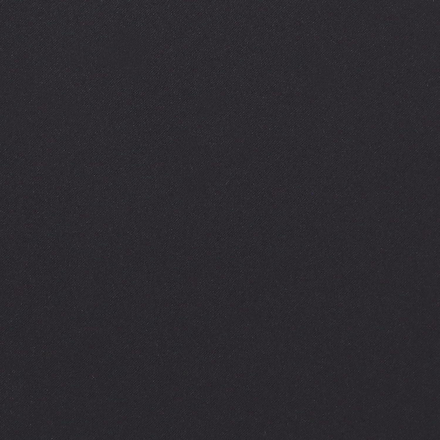 ECLIPSE Andover Solid Tripleweave Thermal Blackout Grommet Curtains for Bedroom (2 Panels), 42 in x 63 in, Black