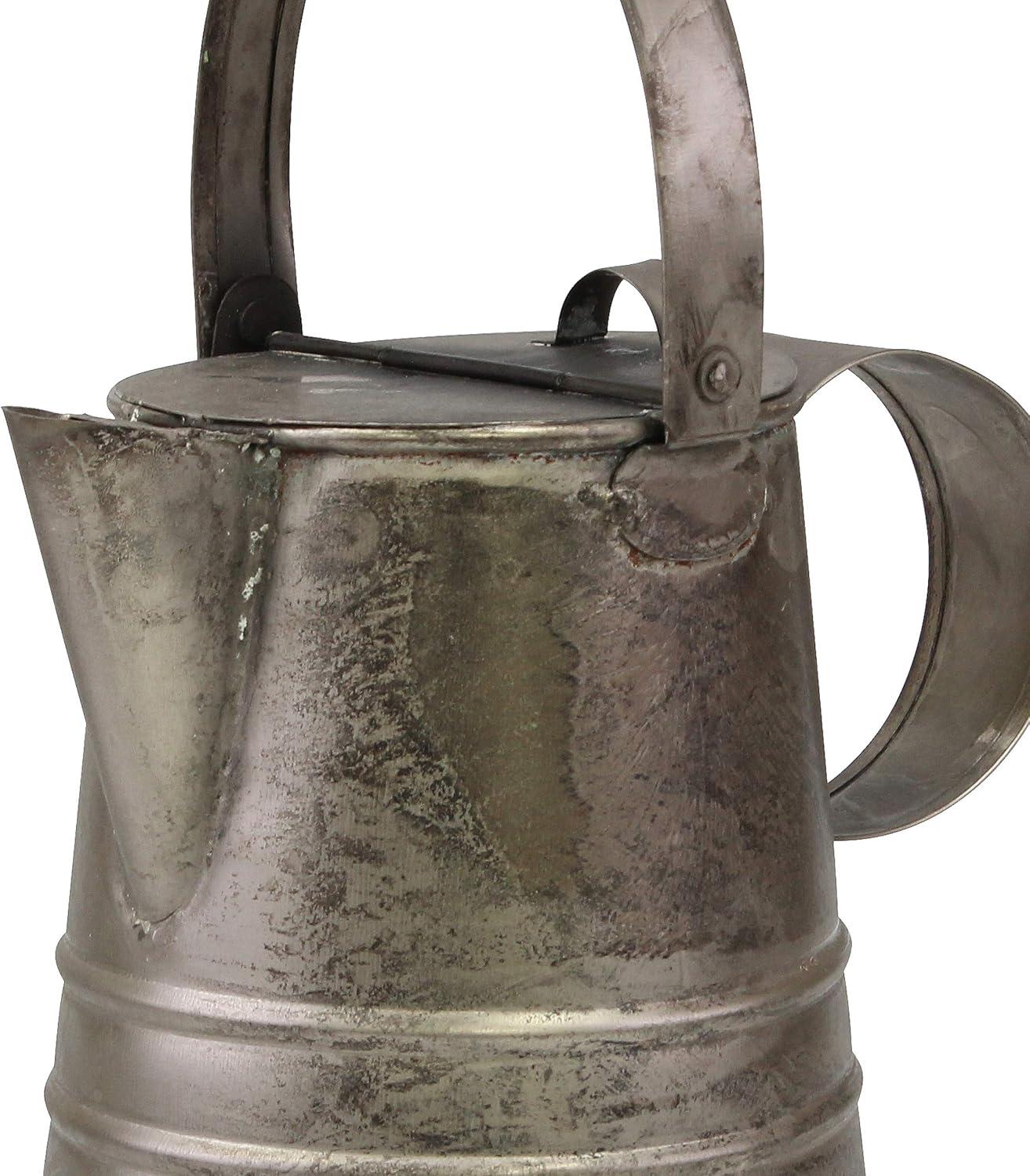 Stonebriar Decorative Silver Metal Pitcher