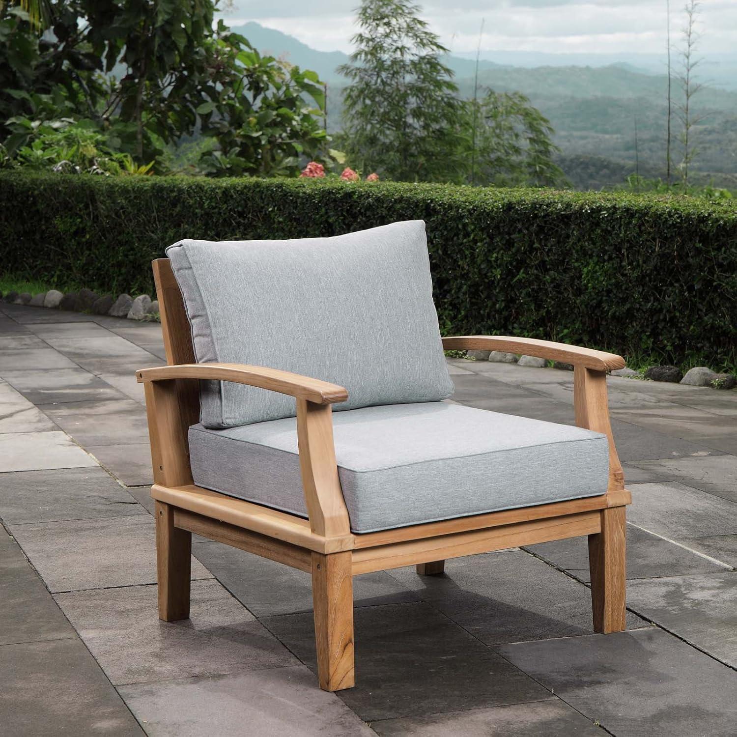 Modway Marina Outdoor Patio Teak Armchair