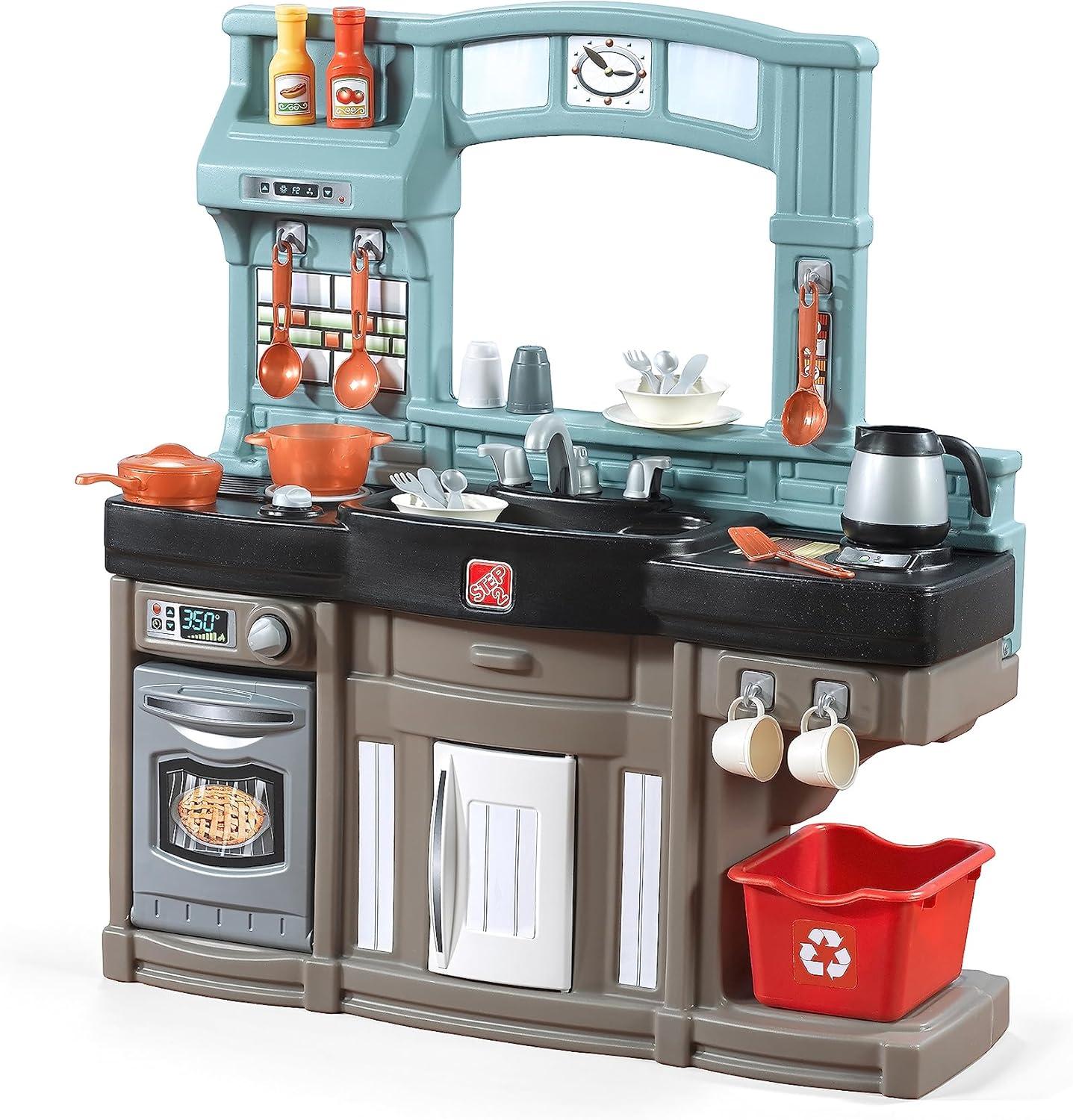 Step2 Best Chef's Plastic Toddler Toy Kitchen Playset includes 25 Piece Kitchen Play set