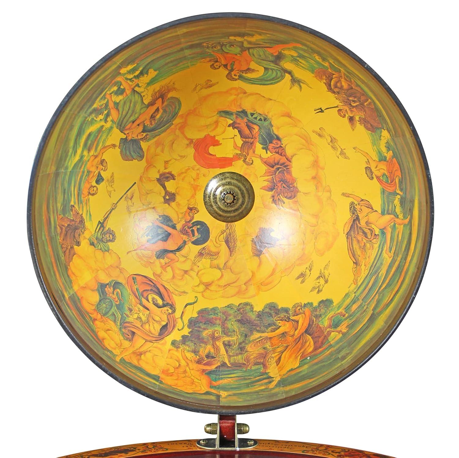 Sixteenth-Century Italian Replica Mahogany Globe Bar