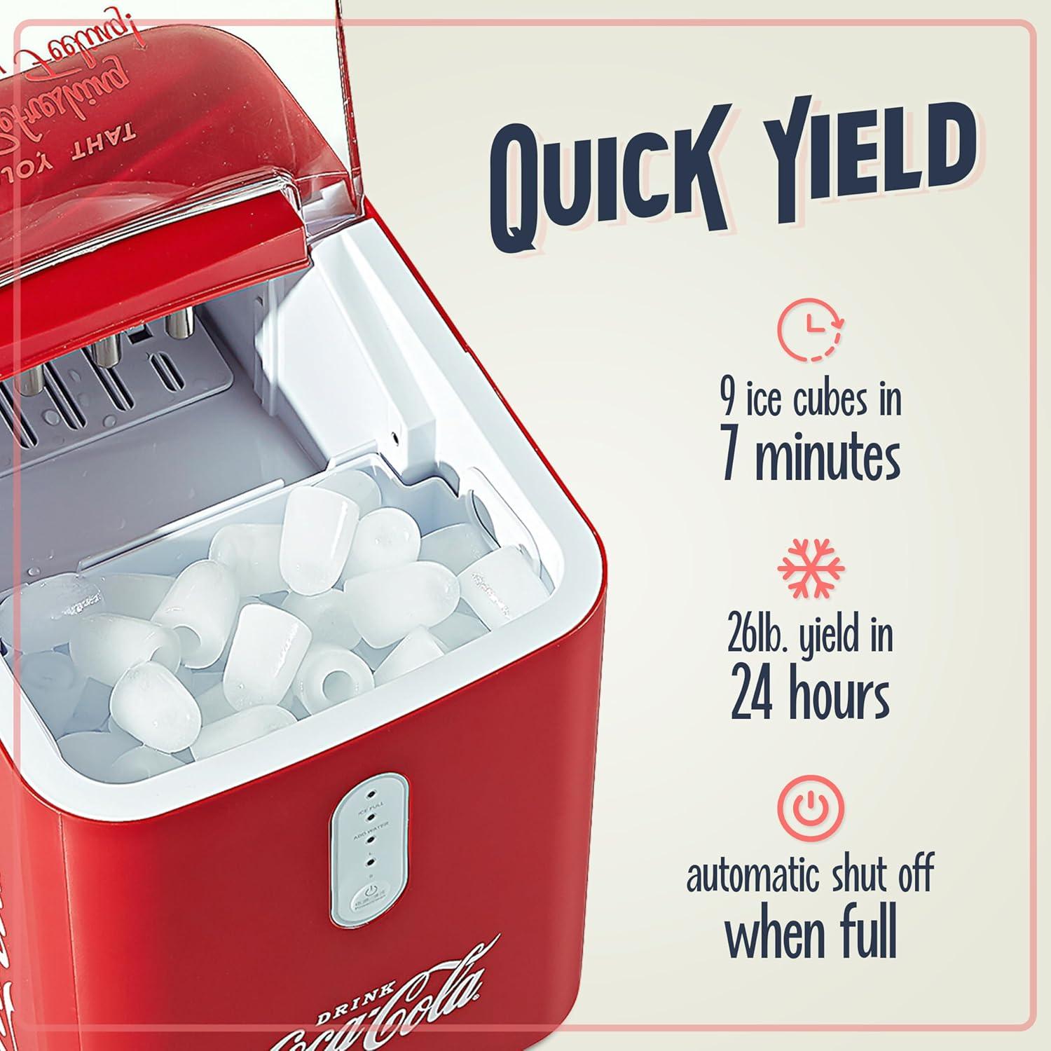 Coca-Cola Self Cleaning 26-Pound Automatic Ice Maker