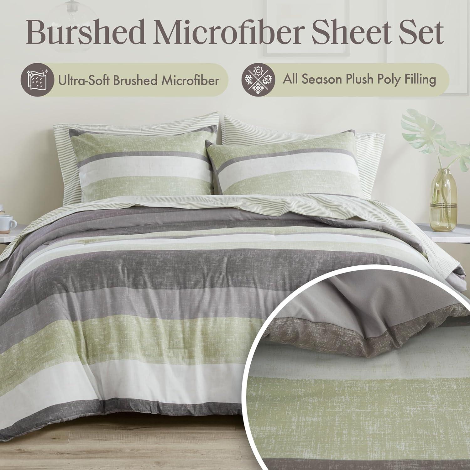 Madison Park Essentials Jaxon Comforter Set with Bed Sheets