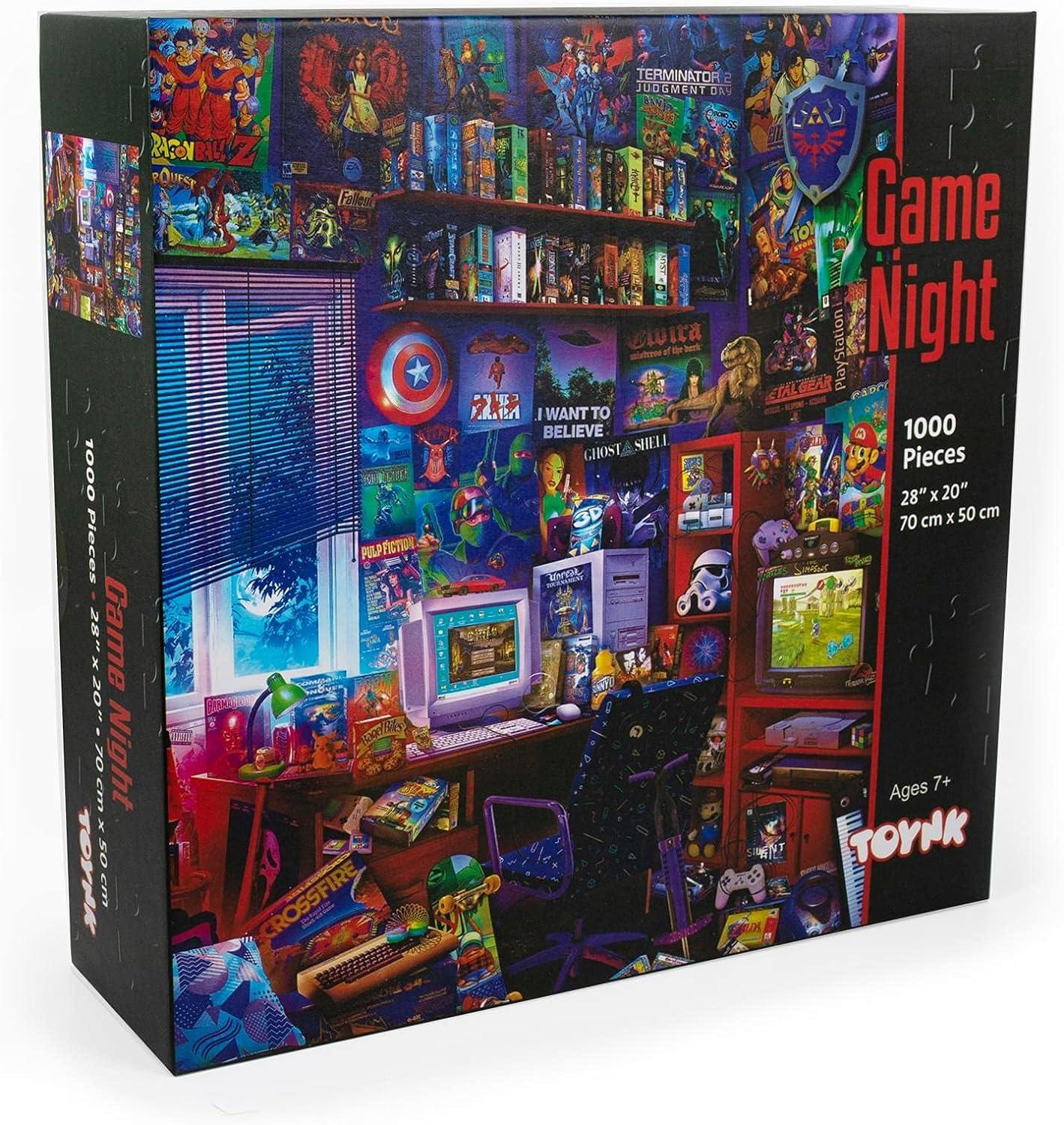 Toynk '80s Game Room Pop Culture 1000 Piece Jigsaw Puzzle By Rachid Lotf