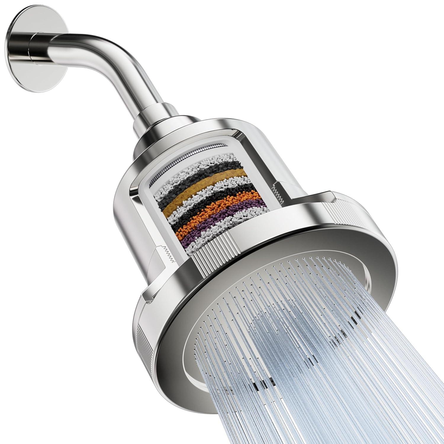 MIST Rain Fixed Shower Head 2.5 GPM GPM with Water Filtration MSS082