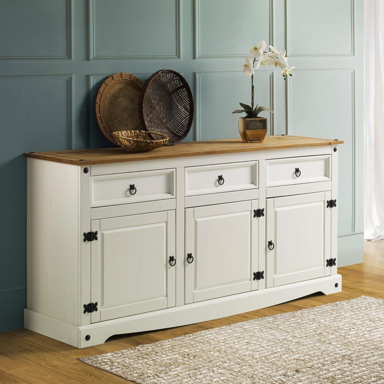 Wood Buffet Sideboard Corona Snow | Furniture Dash COW917